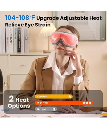 TOLOCO Eye Massager with Heat & Bluetooth Music - Relief for Migraines Eye Strain & Better Sleep | Perfect Relaxation Gift for Women & Men - Buy Online on GoSupps.com