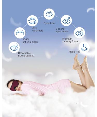 2 Pack MrsJeggy Upgraded 3D Contoured Blackout Eye Mask for Sleeping - Soft Eye Covers with Adjustable Strap for Travel, Nap, Insomnia - Men's Eye Sleeping Mask with Nose Wing - 100% Blackness - Buy Online on GoSupps.com