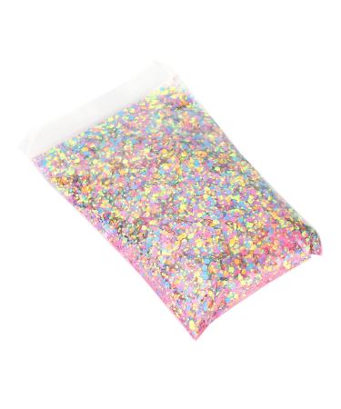 Face glitter iridescent glitter 50g mixed colors glitter hexagonal shape glitter nail glitter powder cosmetic makeup glitter for
