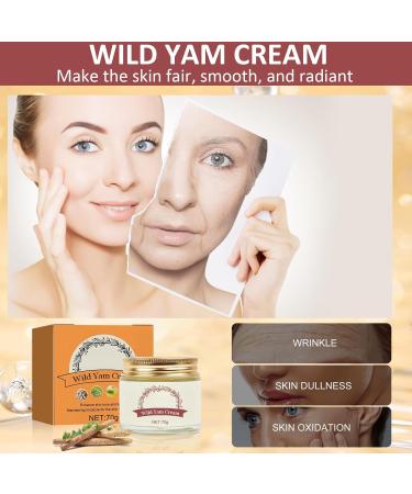 Wild Yam Cream Organic pour quilibre Hormonal Skin Moisturizer Cr me Hydratante Visage Cr me D'igname Sauvage Cr me R paratrice for Pms & Menopause Relief for All Skin - Buy Online on GoSupps.com