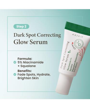 AXIS-Y The Mini Glow Trio Dark Spot Correcting Travel Size Gift Set - Toner 0.41 fl. oz. Serum 0.169 fl. oz. Cream 0.169 fl. oz. - Vegan Korean Skin Care - Buy Online on GoSupps.com