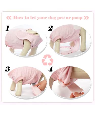 Buy Hjumarayan Dog Body After Op - Breathable Castration Medical Suit for Small to Large Dogs - Comfortable Alternative to Ruff - Pink - Buy Online on GoSupps.com