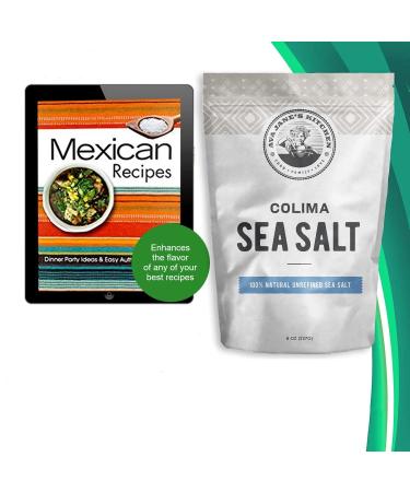 AVA JANE'S KITCHEN Colima Sea Salt 100% Natural Coarse Unrefined Gourmet Kosher Salt - 8oz - Buy Online on GoSupps.com