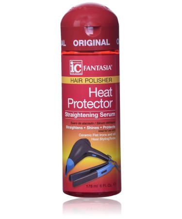 Fantasia IC Hair Polisher Heat Protector Straightening Serum, 6.0 Ounce 6.0 Fl Oz (0011313030158) 6 Fl Oz (Pack of 1)