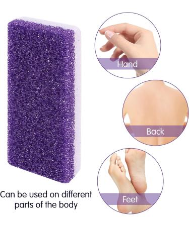 Bubuyun 10PCS Foot Pumice Stone | Callus Remover for Hard Skin | Double Sided Pumice Stone for Feet & Body | Purple (12.5x2.5cm) - Buy Online on GoSupps.com
