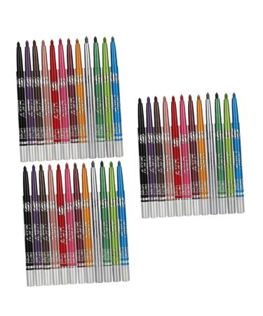 Angoily 36 Pcs Eyeliner Pencil Metallic Eyeshadow Stick Waterproof Eye Shadow Pen Eye Shadow Pencil Set Miss
