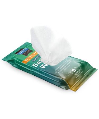 Ultra Thick Rinse Free Body Wash Wipes | Shower & Bathing Wipes with Aloe - Extra Large & Strong Adult Body Cleansing Wipes - Buy Online on GoSupps.com