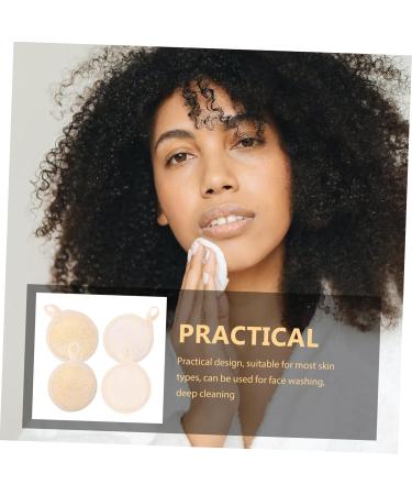 FRCOLOR 4 Pcs Exfoliating Pads - Loofah Face Brush & Dead Skin Remover - Facial Massager & Bath Scrubber Sponge - Buy Online on GoSupps.com