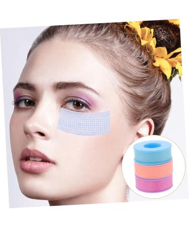 FOMIYES 12 Rolls Eyelash Tape Grafting Eyelash Tool Colorful Eyeshadow Lash Extension Auxiliary Tool Eyeliner Lash Glue Rings Breathable Lash Tape Non-woven Fabric Dispenser Microporous - Buy Online on GoSupps.com