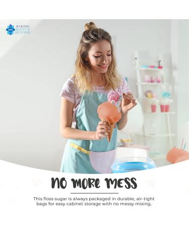 Baking Beauty and Beyond Premium Floss Sugar for Cotton Candy - Natural Ingredients for All Occasions 400g - On The Beach - Buy Online on GoSupps.com