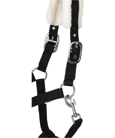 RL24 Halter with Plush Padding - BASICLINE | 6 Colors for Shetland Pony Thoroughbred & Warmblood - Black Pony - Buy Online on GoSupps.com