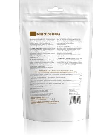 Organic Cocoa Bean Powder 200g Diet Food - Buy Online on GoSupps.com