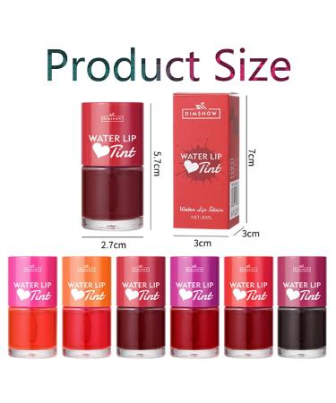 6Pcs Mini Fruit Juice Lip Stain Set - Korean Lip Gloss & Multi-Use Liquid Lipstick | Long Lasting Waterproof High Pigment Colors for Lips & Cheeks - Buy Online on GoSupps.com