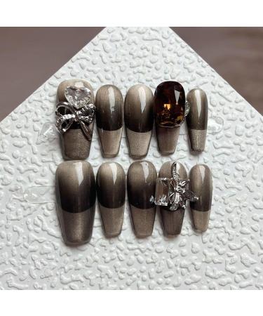 Temperament enhancement manicure wild cat's eye French hand-worn armor explosions(S) - Buy Online on GoSupps.com