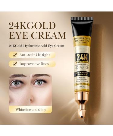 Eye Cream for Dark Circles and Puffy Eyes Brighten Instant Tightener 24K Gold Under Eye Repair Cream Hydrating Brightening Anti Aging Eye Bags Remover Wrinkle Filler Eye Serum for All Skin Types - Buy Online on GoSupps.com