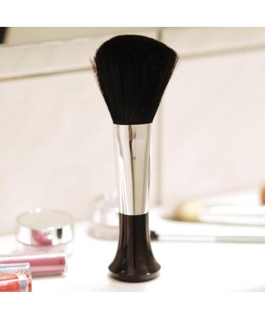 Fantasia Stand Powder Brush - Professional Makeup Brush with Finest Natural Hair | 15cm | Black/Silver | Perfect for Flawless Application - Buy Online on GoSupps.com
