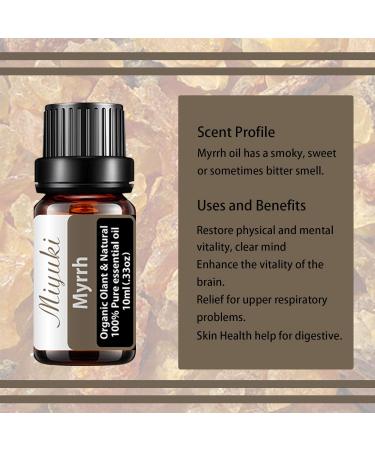 Organic Myrrh Essential Oil - Pure Myrrh for Diffuser Massage & Skin Care | 2 Pack x10ml - Buy Online on GoSupps.com