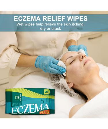NATOUCH Eczema Wipes All-Natural Fast Acting Eczema Relief Instantly Soothes & Cools Itching cracking and drying Skin Protectant Organic Wipes - Buy Online on GoSupps.com