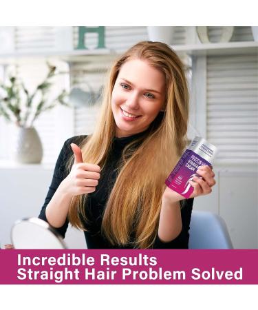 Silk & Gloss Protein Hair Straightening Cream - No-Frizz Formula for All Hair Types | Curly Hair 2023 Upgrade - Buy Online on GoSupps.com