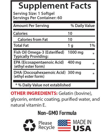 Omega-3 8060 Fish Oil Pharmaceutical Grade Supplement - Fish Oil Omega 3 Supplements Omega 3 Supplements Omega 3 Fatty Acid Supplements Wild Alaskan Fish Oil Salmon Oil - 2 Bot 120 Softgels - Buy Online on GoSupps.com
