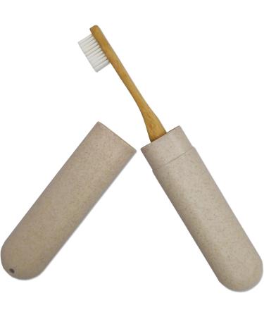 Dental Aesthetics Eco Wheat Straw Toothbrush Case | Sustainable & Stylish Toothbrush Holder for Travel - Buy Online on GoSupps.com