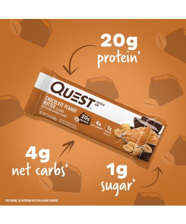 Quest Chocolate Peanut Butter & Cookies & Cream Dipped Protein Bars Bundle High Protein Gluten Free Keto Friendly 24 Count - Buy Online on GoSupps.com