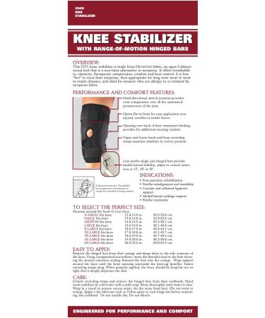 Buy OTC Knee Stabilizer Wrap | ROM Hinged Bars | Large Black Orthotex - International Shipping - Buy Online on GoSupps.com