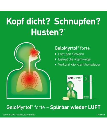 Buy Three-Pack Gelomyrtol Forte 100 st - Plant-Based Expectorant for Sinusitis & Bronchitis Relief | International Shipping Available - Buy Online on GoSupps.com