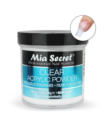 Mia Secret Clear Acrylic Powder 4oz - Professional Grade | Pack of 1 - Buy Online on GoSupps.com