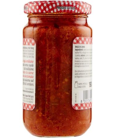  Le Conserve della Nonna Le Conserve della Nonna tomato sauce with meat rag 212ml - Buy Online on GoSupps.com