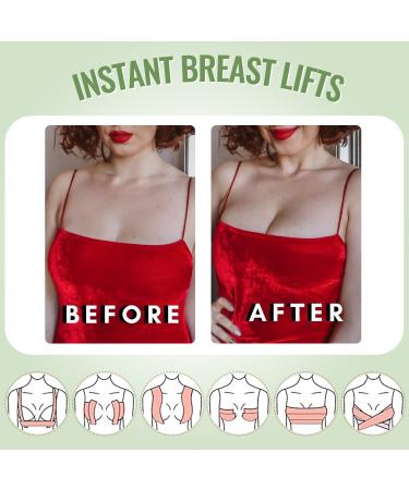 Boob Tape Kit for Breast Lift | 2 Silicone Covers | A-E Cup Size | Waterproof Kinesiology Tape for Push Up | Beige - Buy Online on GoSupps.com