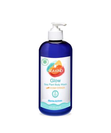 Sea Kind Glow Wash  Original Ocean Breeze Essential Oil Scent  16 Fl Oz  All Natural Moisturizing  Vegan Wash for Women  Men and Kids