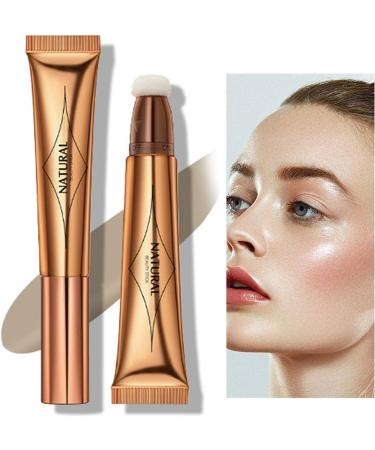 Highlighter Stick | Cheek Liquid Makeup Versatile Highlighter Makeup Stick Adds Shimmer Blends Effortlessly Highlighter Contouring for Cheeks Haoying 01# - Buy Online on GoSupps.com