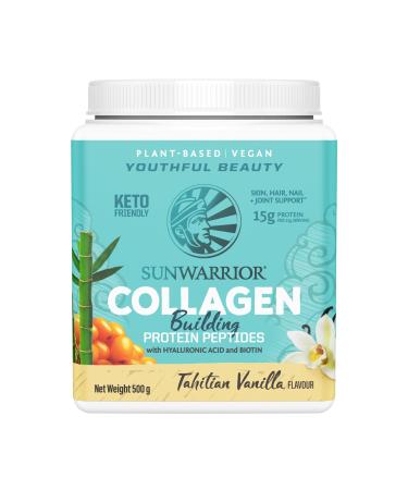 Protein powder - Vegetable protein - Provisors - Slight to compressor -building -protein -peptides - Tahitian -vanilla - 500 g - Sunwarrior Colvan500_2022