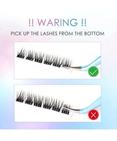 Lankiz DIY Eyelash Extensions - 120 Soft & Light Clusters 10-20mm Mixed Fluffy C Mix - Perfect for Home Use - Buy Now! - Buy Online on GoSupps.com
