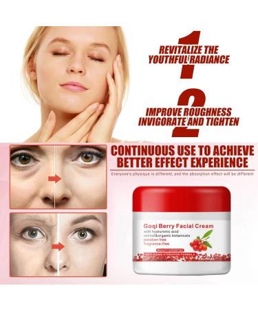 Go-ji Berry Face Cream Berry Facial Cream Face Moisturizer Revitalizing Anti Wrinkle Cream Anti Aging Face Cream Face Moisturiser Day Cream Skin Tightening Cream for Face Moisturiser Face Women 100g - Buy Online on GoSupps.com