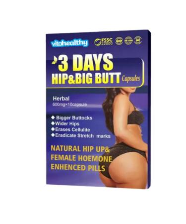 G n rique 1 BOX: 3 Days Hip and Big Butt Capsules help increase the size of the buttocks hips and thighs. To have