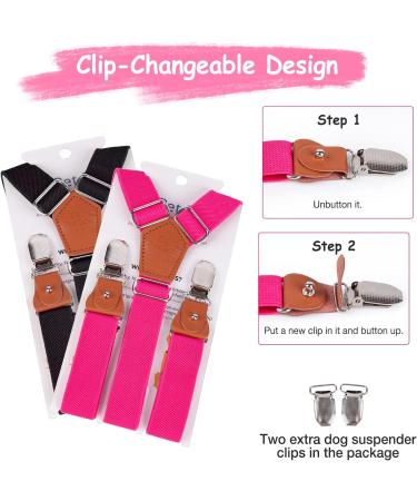 Soft Dog Diaper Trousers - 2 Pack | Pet Clothing Harness for Puppies | Black-Pink L | Comfortable & Stylish Dog Diapers - Buy Online on GoSupps.com