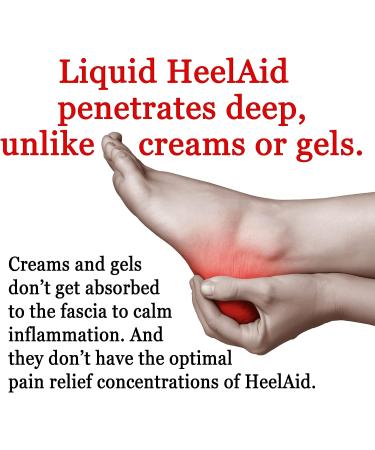 HeelAid Plantar Fasciitis Brush-On Heel Pain Relief | Doctor Developed & Clinically Tested with Natural Ingredients | Soothes Fascia Inflammation - Buy Online on GoSupps.com