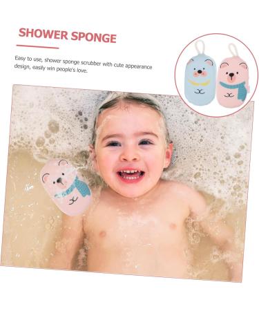 2pcs Bathing Sponge Set for Baby & Kids | Soft Body Wash Sponges | Ideal for Newborns & Infants - Perfect Bath Scrubber - Buy Online on GoSupps.com