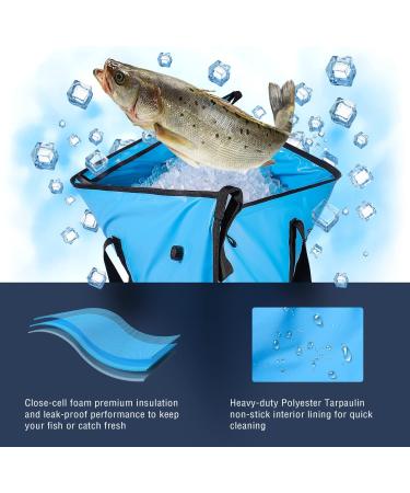 Buffalo Gear Insulated Fish Cooler Bag 2018 - Small Waterproof Fishing Bag in Blue - Buy Online on GoSupps.com