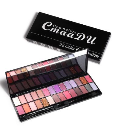 FAEYLI 28 Color Matte Glitter Eyeshadow Palette - Long Lasting & Waterproof - Buy Online on GoSupps.com