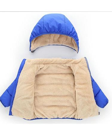 YOPOTIKA Baby Hooded Fleece Coat Outerwear with Removable Hood - Navy Blue - 12-18 Months - Buy Online on GoSupps.com