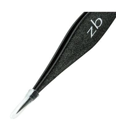 Zizzili Basics Stainless Steel Ingrown Hair Tweezers with Precision Tips - Splinter, Eyebrow, and Facial Hair Removal - Bonus Tip Guard & Carry Pouch - Buy Online on GoSupps.com
