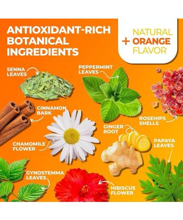 Total Tea Citrus and Cinnamon Detox Tea 25 Herbal Tea Bags - Buy Online on GoSupps.com