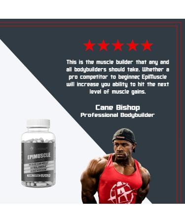 Enhanced Athlete Epimuscle - Natural Anabolic Supplement | Increase Lean Mass & Reduce Myostatin | 250mg Pure Epicatechin | 60 Capsules - Buy Online on GoSupps.com