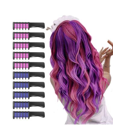 10 pieces of hair criminal ridge new temporary hair color chalk for children girls washable for birthday gift halloween Thanksgiving Christmas party cosplay (white) - Buy Online on GoSupps.com