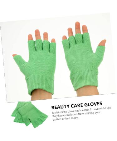 Beatifufu 2 Pairs Gel Gloves Moisturizing Gloves Reusable Half Finger Gloves Moisturizing Fingerless Gloves Essential Oils Gloves Cracked Hands Repair Gloves Grooming Glove Knitting 16X13X1CM - Buy Online on GoSupps.com