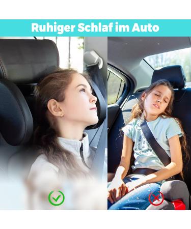 Soft Memory Foam Car Headrest for Children | 180 Adjustable Neck Pillow | Easy No-Screwdriver Installation - Buy Online on GoSupps.com