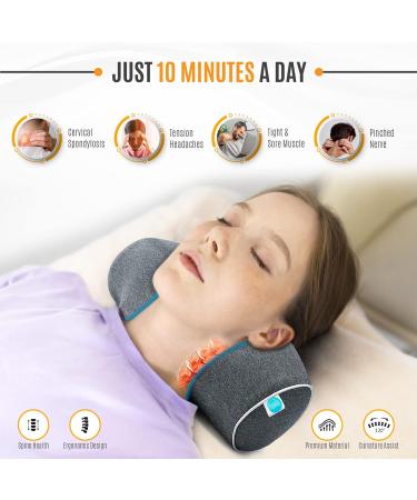 Kaieh Neck Stretcher - Memory Foam Cervical Neck Traction Pillow for Pain Relief and Support - Buy Online on GoSupps.com